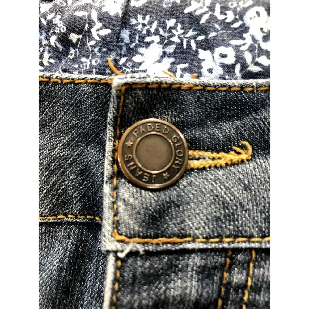 Faded Glory Womens Cropped Stretch Jeans Size 8 - Picture 8 of 11